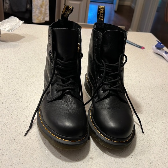 Dr. Martens Shoes Authentic Black Leather Doc Marten Boots Poshmark